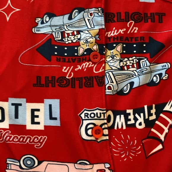 ***NWT*** PATRIOTIC FOURTH OF JULY JUNIORS PAJAMA SHORT SET - Picture 7 of 11